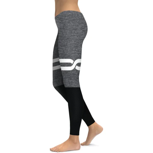 Grey and Black Infinity Leggings – Image 3