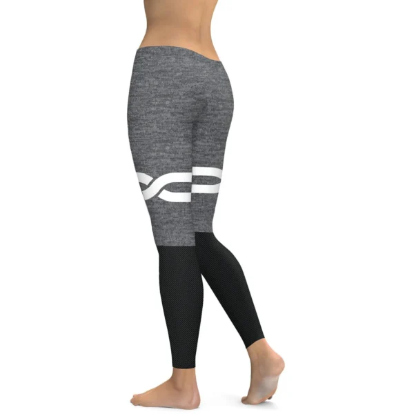 Grey and Black Infinity Leggings