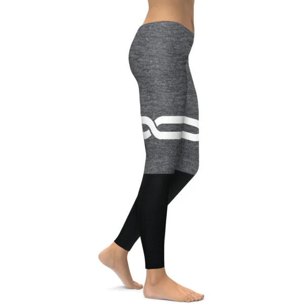 Grey and Black Infinity Leggings – Image 2